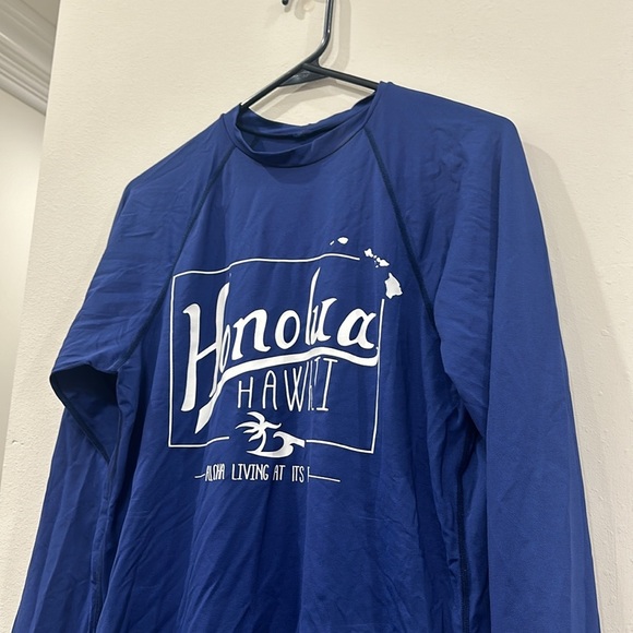 Honolua blue rashguard top- small - Picture 3 of 5